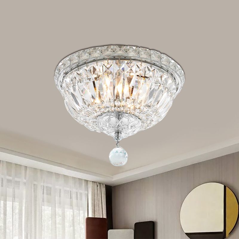 6 - Light Bowl Flush Mount Lamp Modernism Clear Sfere Cristallo Soffitto Luce Fissaggio