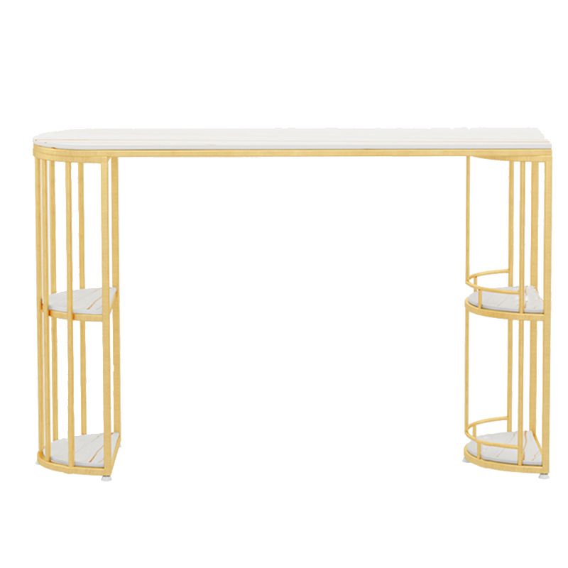 Free Form Counter Height Dining Table with Storage Modern Bar Dining Table