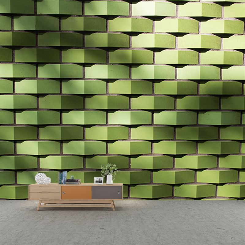 Geometry Wall Mural Decal for Meeting Room Stain Resistant, Personalized Size