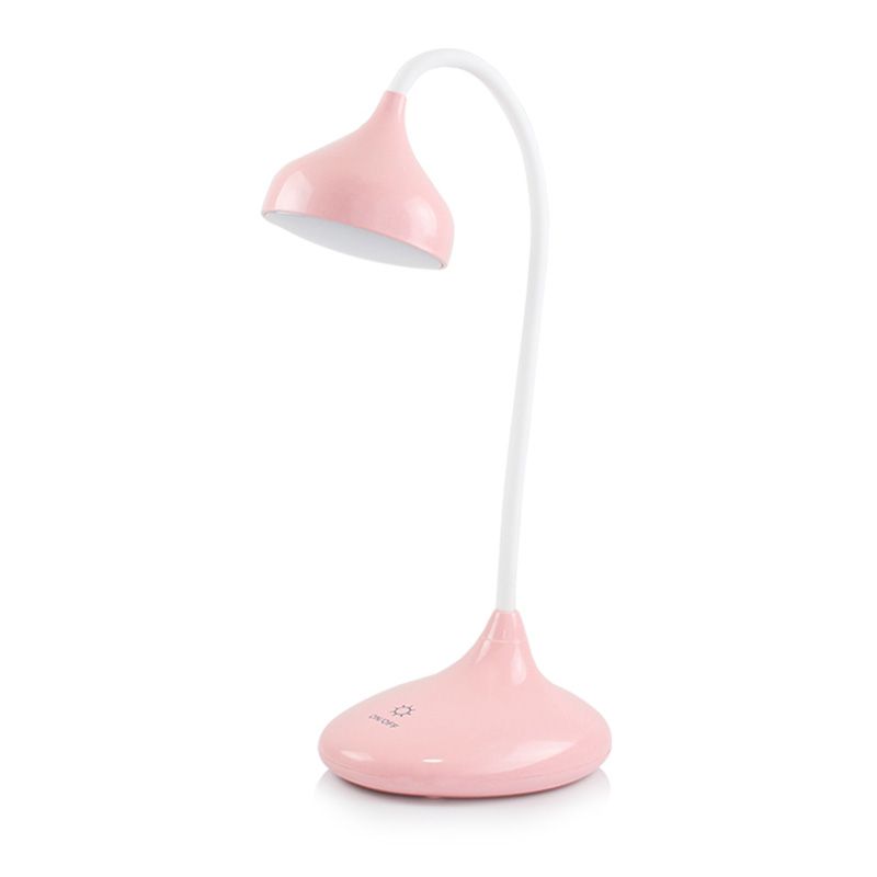 Teardrop Shaped Plastic Study Lamp Macaron LED Table Light for Dormitory