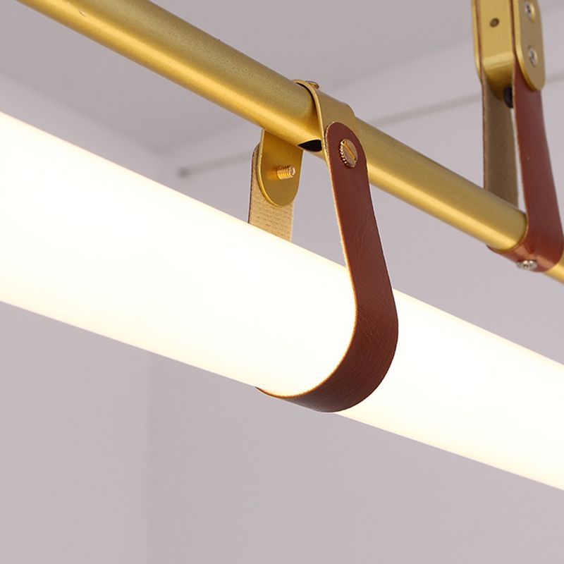 Nuovo lampada lampadario a sospensione moderno di metallo a sospensione per la luce lineare per la stanza di dinging