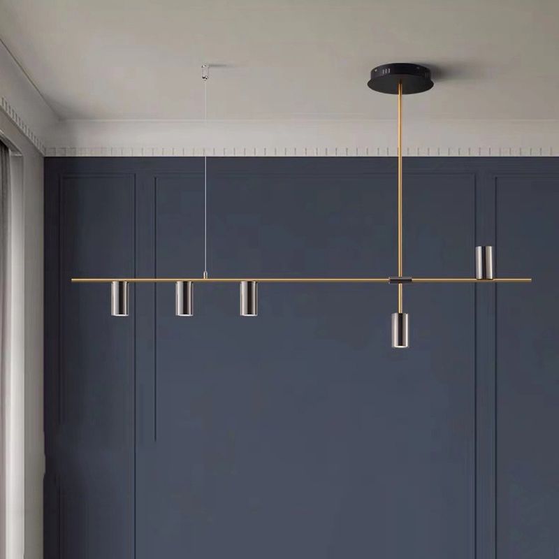 Modern Geometric Island Pendant Lights Metal Multiple-Light Island Pendant Lighting
