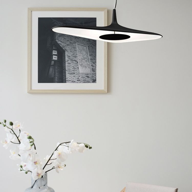 Modernes Harz-Pendel Licht Schlankes 1-Licht-LED-Deckenleuchte für Esszimmer