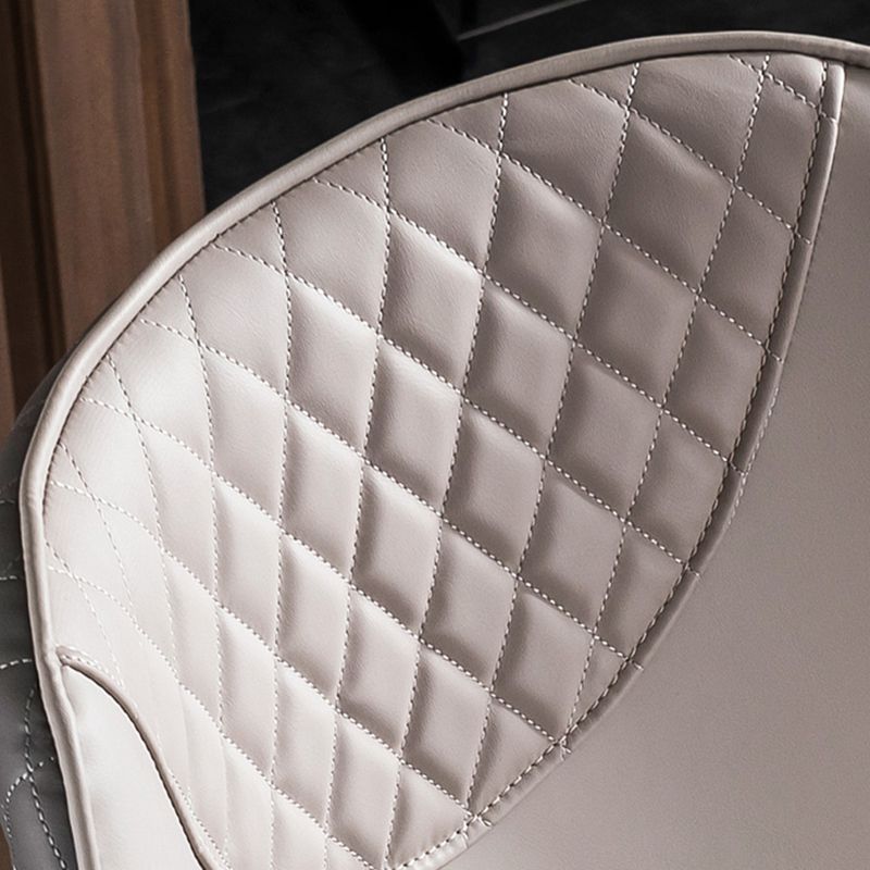 Sillas de comedor de cuero de PU de estilo contemporáneo Silla con respaldo tapizado para cocina