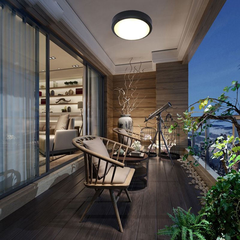 Plafondlamp in moderne stijl, waterdichte LED-inbouwlamp voor gang, balkon, binnenplaats
