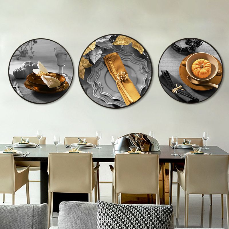 Tableware Wrapped Canvas for Kitchen Photography Wall Art Print, Multiple Sizes Options