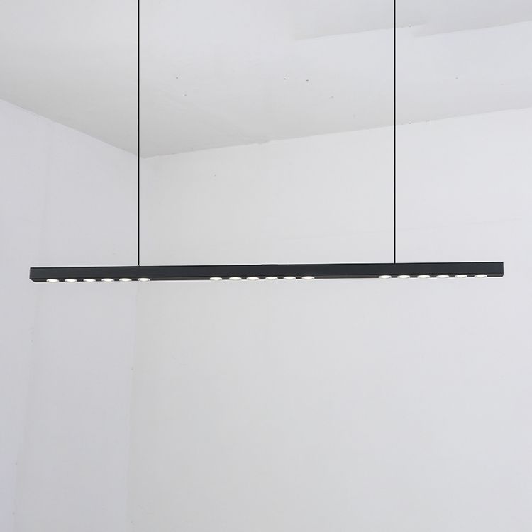 Lumière de lustre à bande longue à bande passante moderne pour salle à manger de cuisine