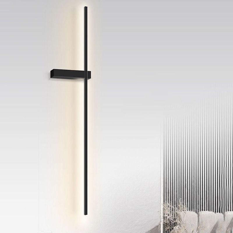 Moderne Wandleuchte minimalistische gerade LED -Wandleuchten mit Aluminium für Schlafzimmer