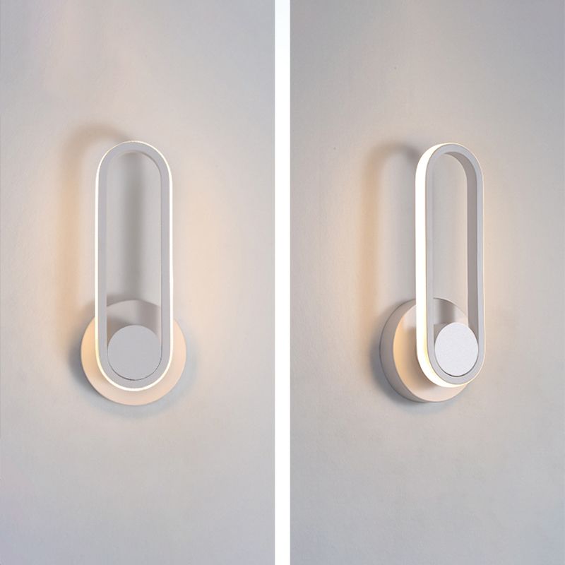 Rotatable LED Wall Lamp Modern Wall Mount Lamp with Silica Gel Shade for Living Room