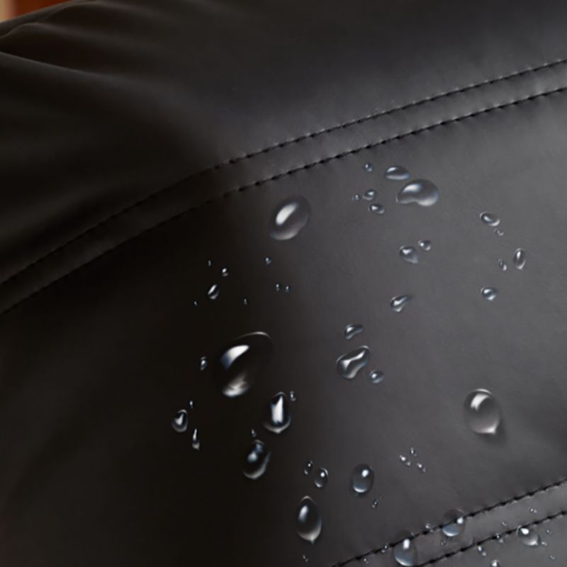 3-Seater Tufted Faux Leather Sofa Contemporary 70.9" W Armless Seating