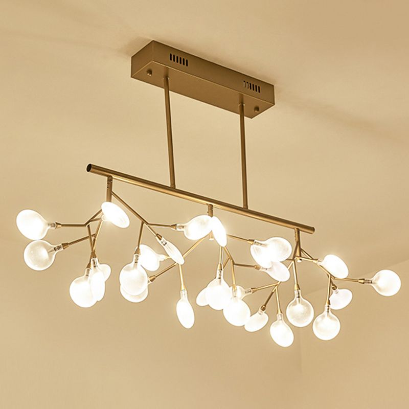 Modern Luxury Firefly Adjustable Island Pendant Light Wrought Iron Sputnik Ceiling Light with Acrylic Shade