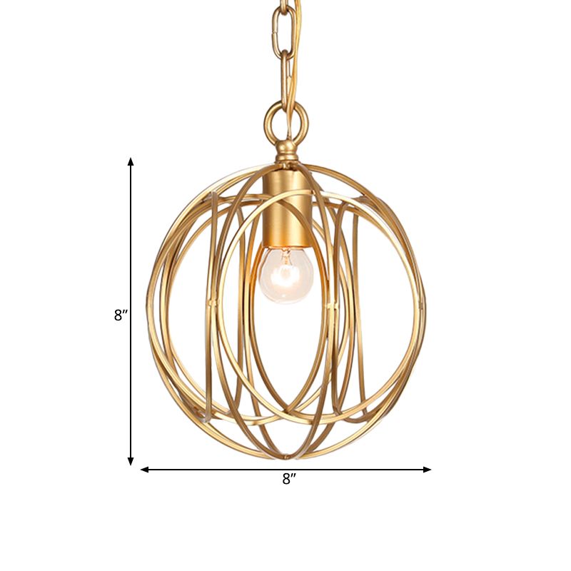 3 luci lampadario tradizionale a sospensione in metallo tradizionale candelabra soggiorno lampada a sospensione, 8 "/13"/18 "di larghezza