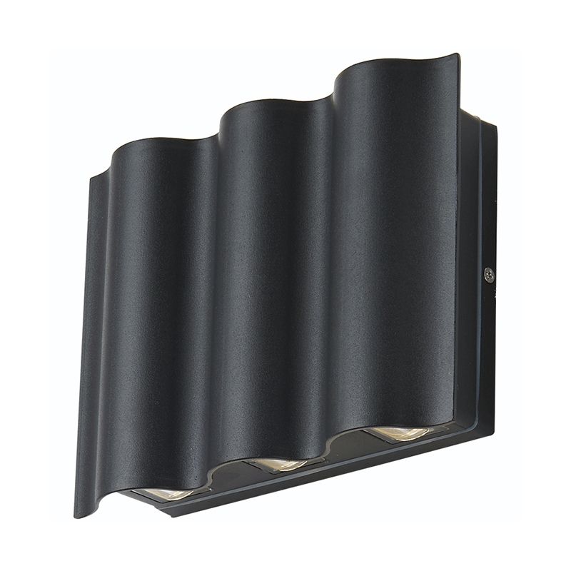 Geometrische Form Metallwandbeleuchtung moderne Multi -Leuchten -Wandmontage in Schwarz