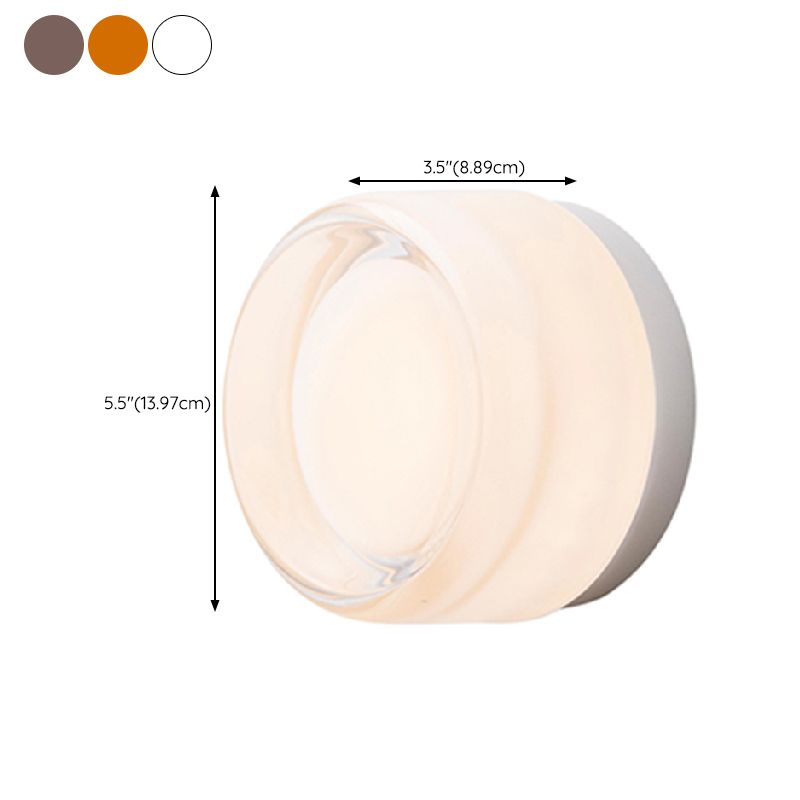 Modern Vanity Lighting Round Wall Light Fixture with Acrylic for Bathroom