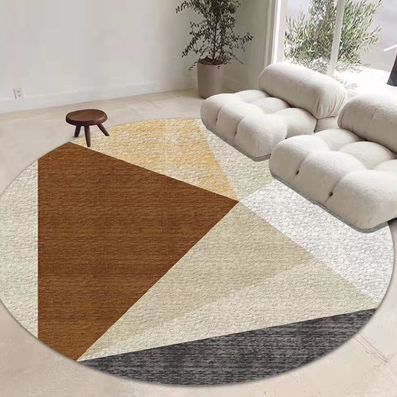 Navy Modern Teppich Polyester Feder Teppich Färbung widerstandsfähiger Teppich für Wohnzimmer