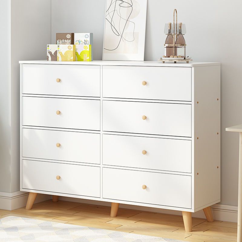 Contemporary Accent Chest with Drawers Wooden Straight Legs Chest