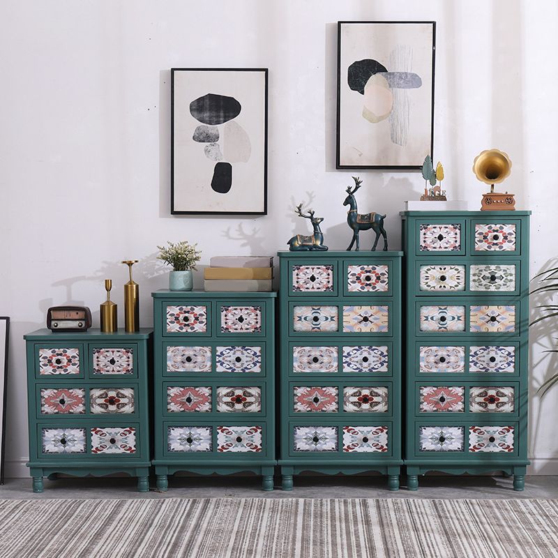 13.5" W Traditional Wooden Lingerie Chest Vertical Storage Chest with Drawers