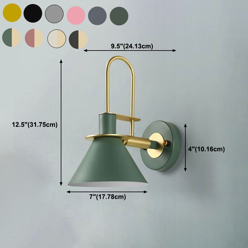 Accesorio de iluminación de pared nórdica Diconce de luz de pared de metal para dormitorio