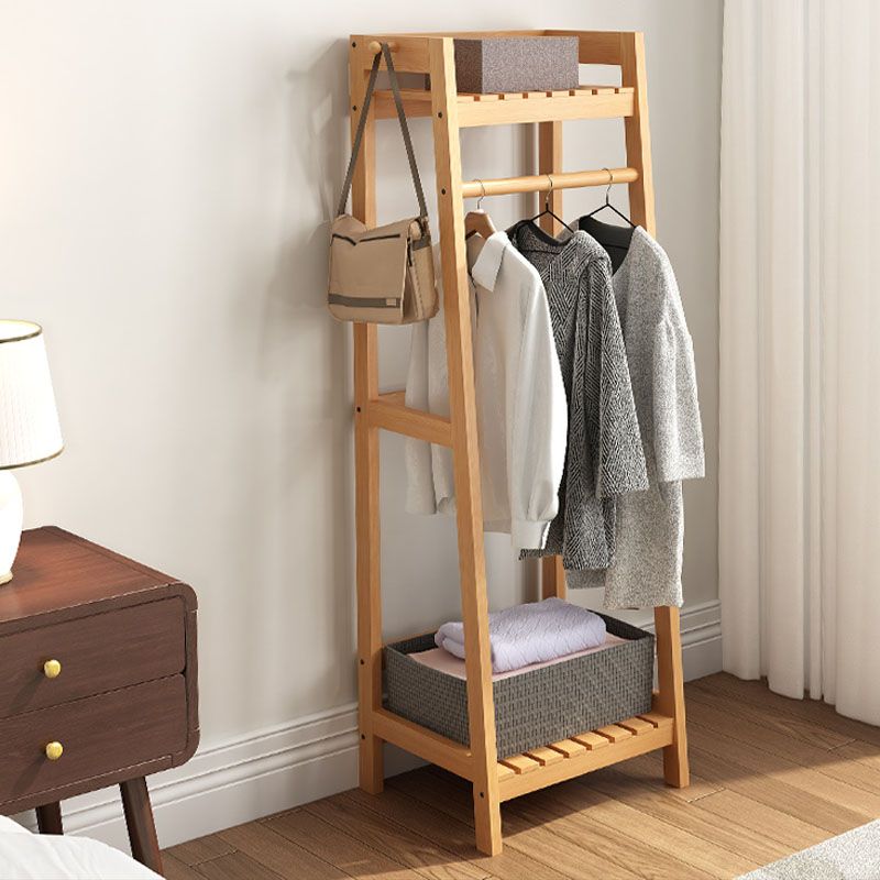 Modern Hall Stand with Hooks and Storage Shelf Hall Tree Engineered Wood Coat Rack