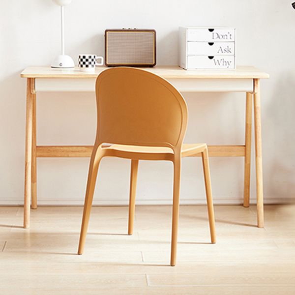Contemporary Dining Room Dining Chair Plastic Stacking Side Chair