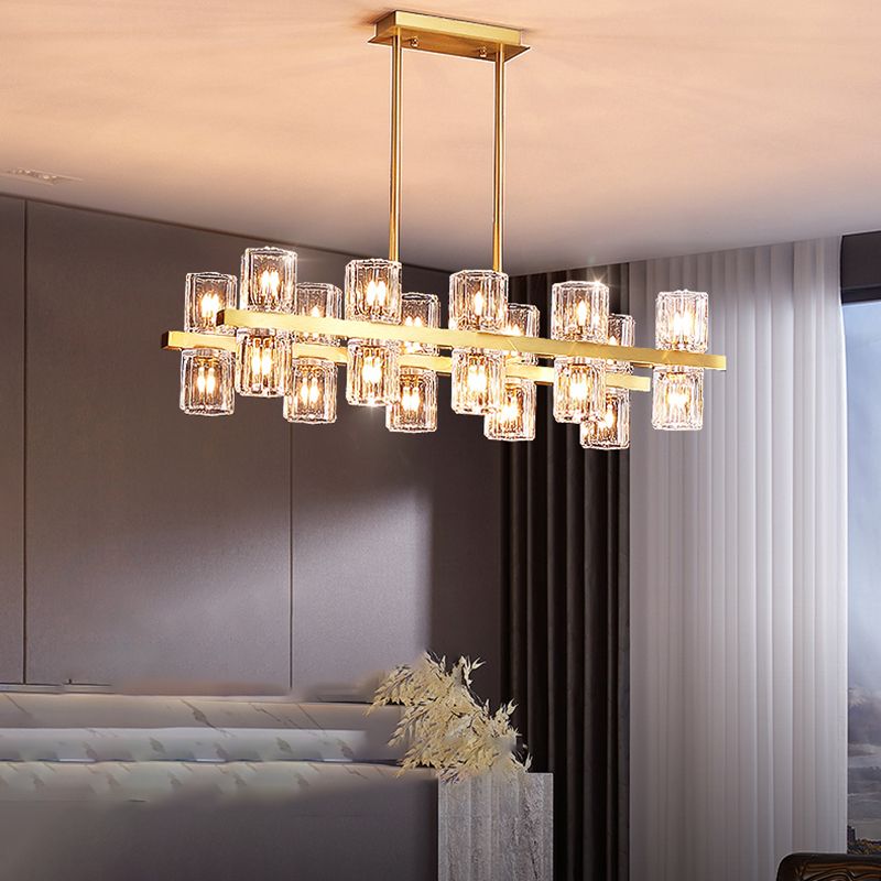 Cocina de luz nórdica de la isla de la isla simple lámpara colgante de techo