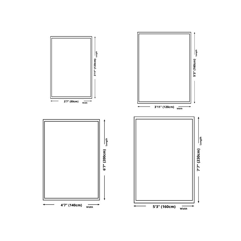 Light Brown Abstract Print Rug Polyester Modern Rug Washable Rug for Living Room