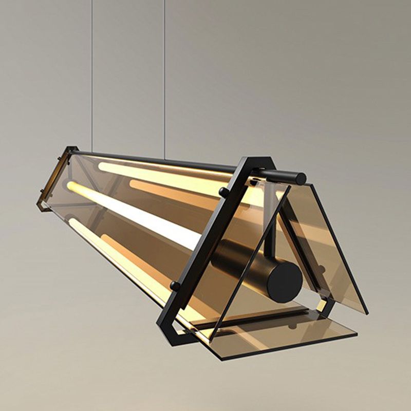 Glass Shade Hanging Island Lights Modern Island Lighting Ideas for Kitchen