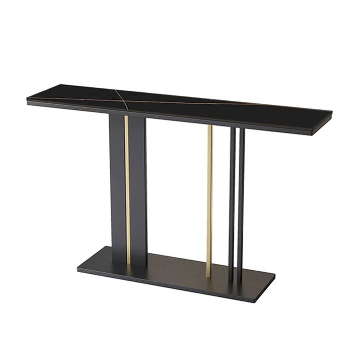 Modern 31.5" Tall Console Table Marble Rectangle Console Table