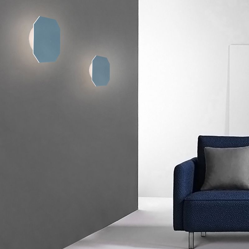 Roze/blauw/groene muur SCONCE Macaron Metal 1 lichte sconce verlichtingsarmatuur in wit/warm/derde versnelling