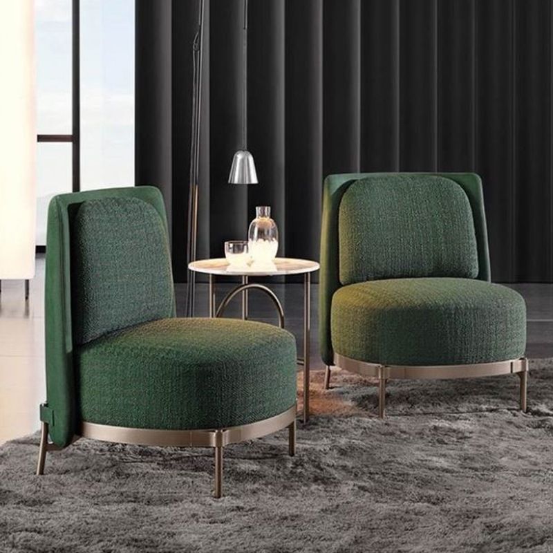 27.55" Wide Armless Chair Solid Wood Frame Chair with Basic Four Leg