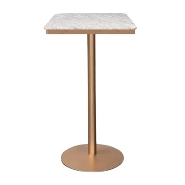 Stone Bar Dining Table Glam Style Bar Table for Milk Tea Shop Cafe