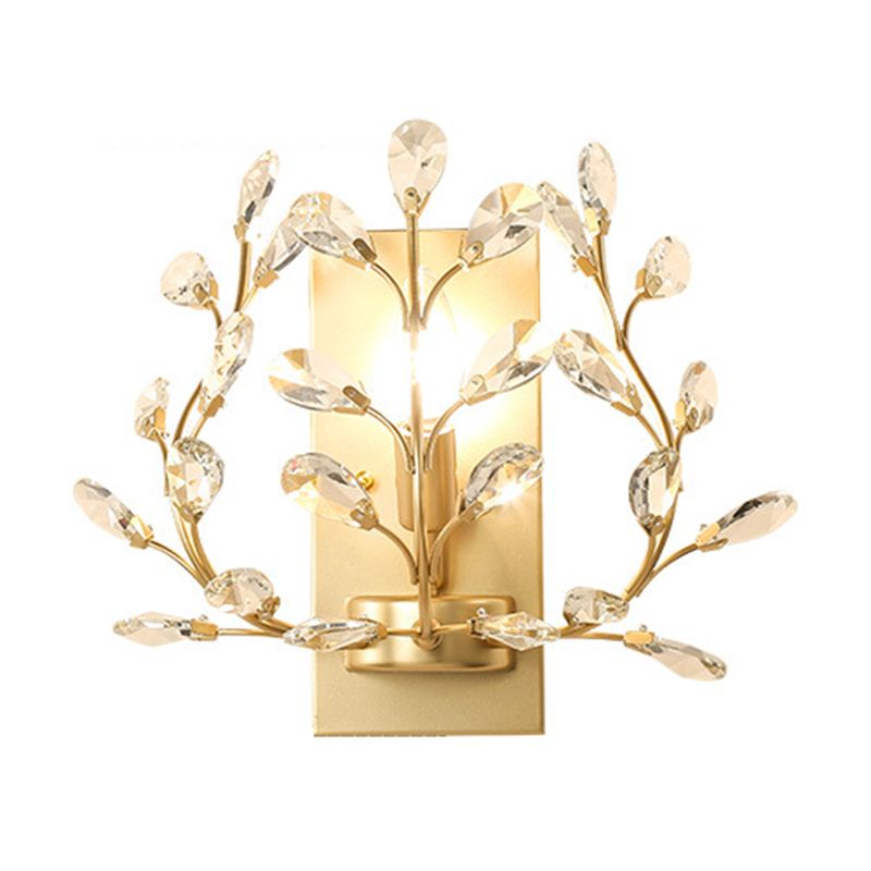 Crystal Unique Shape Wall Sconce Modern Style 1 Light Wall Light Sconce