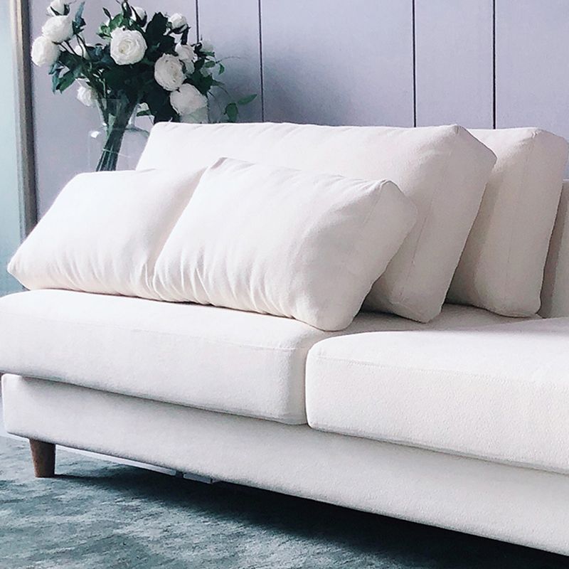 28.3" H Contemporary Linen Pillow Top Arm Loveseat for Apartment