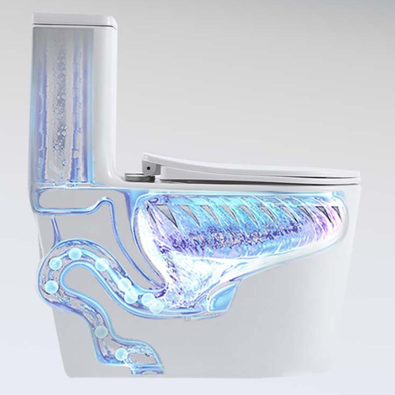 Contemporary White Ceramic Toilet Bowl Floor Mounted Urine Toilet for Washroom