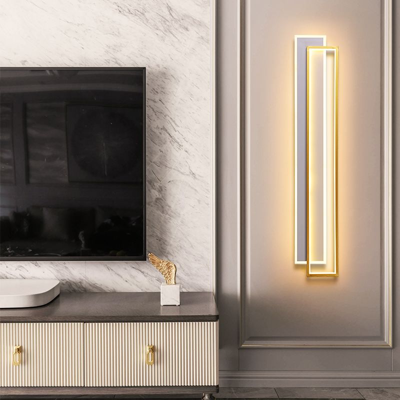 Stratizzazione dell'illuminazione di applique in metallo minimalista soggiorno a led lampada