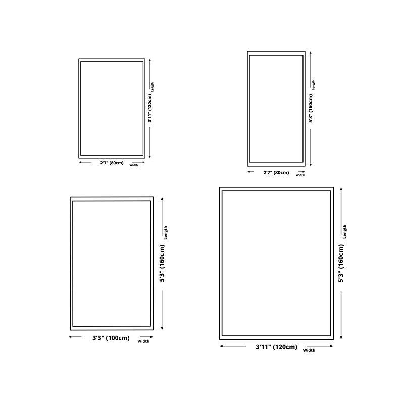 Watercolor Ink Abstract Carpet Simple Carpet Non-Slip Backing Rug for Living Room