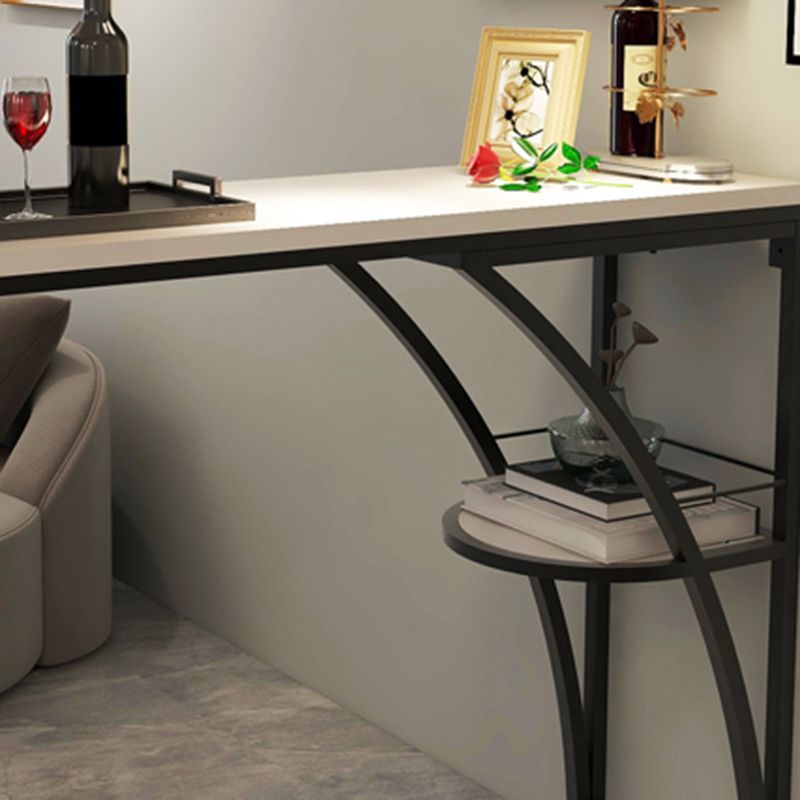 Modern Rectangle Wood Counter Table 1/3 Pieces Bar Table Set for Living Room