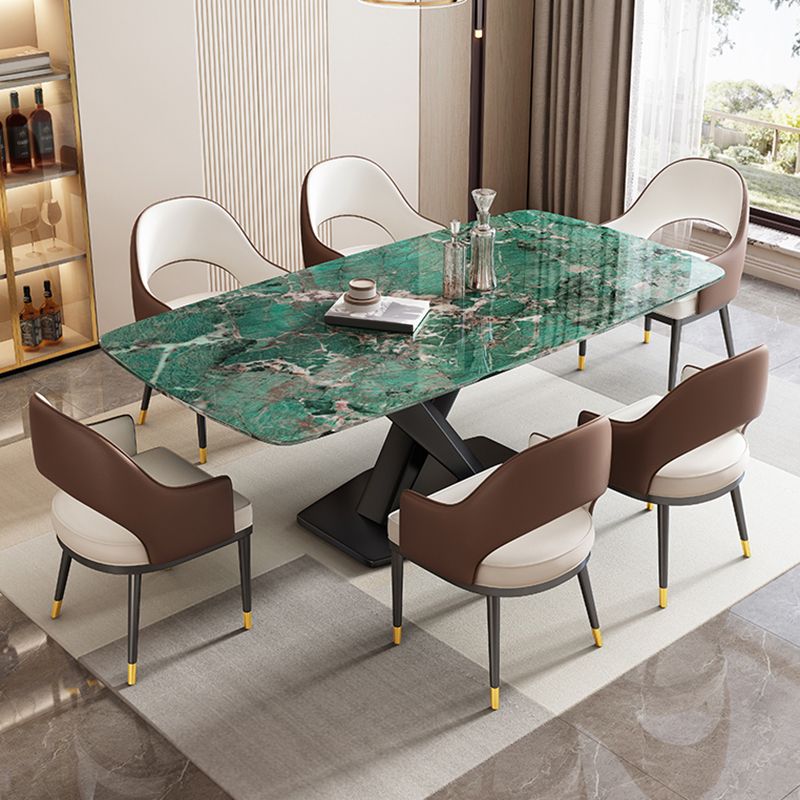 Pedestal Dining Table Modern Dining Table for Kitchen Dining Room