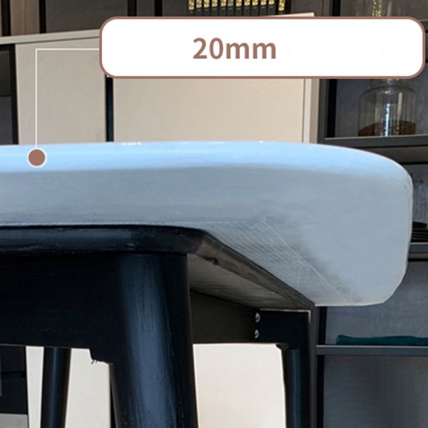 Luxury Rectangle Fixed Dining Table Sintered Stone Kitchen Table