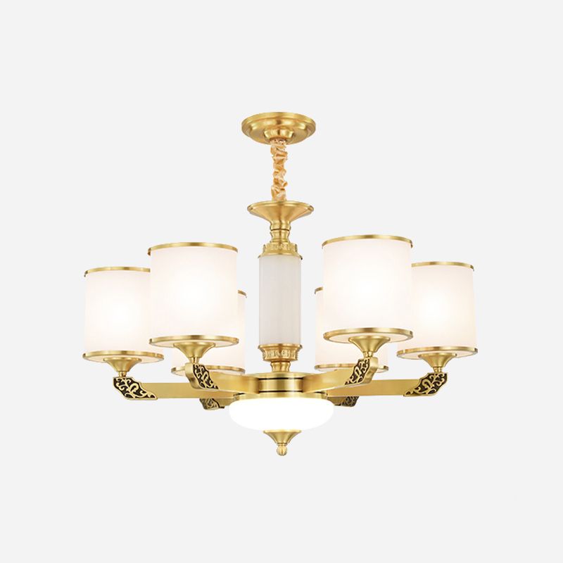 Multi -Licht zylindrisch hängende Anhänger moderne Glashängung Licht für Schlafzimmer