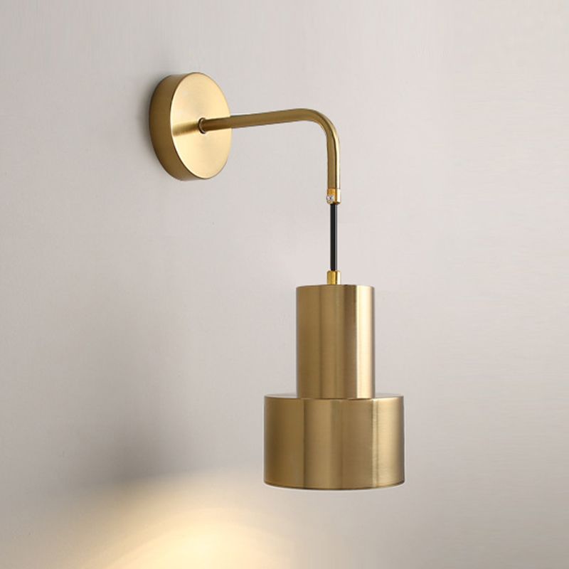 Modern Wall Sconce Metallic Wall Light Fixture with Adjustable Arm
