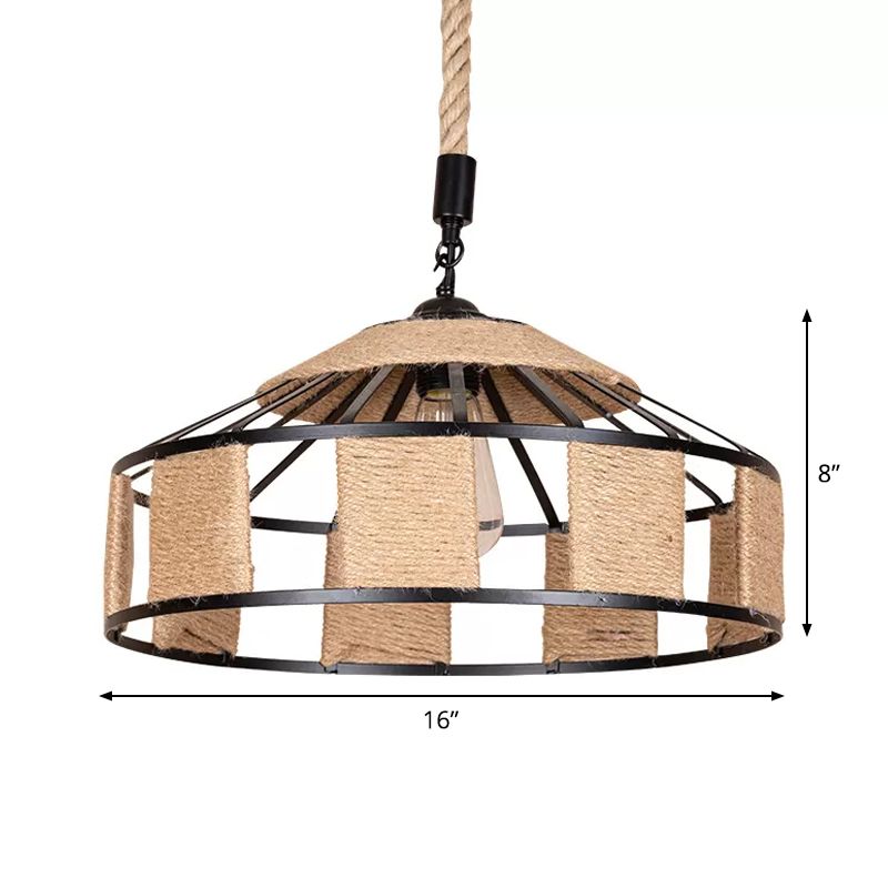 Fixage d'éclairage pendentif en grange en fer