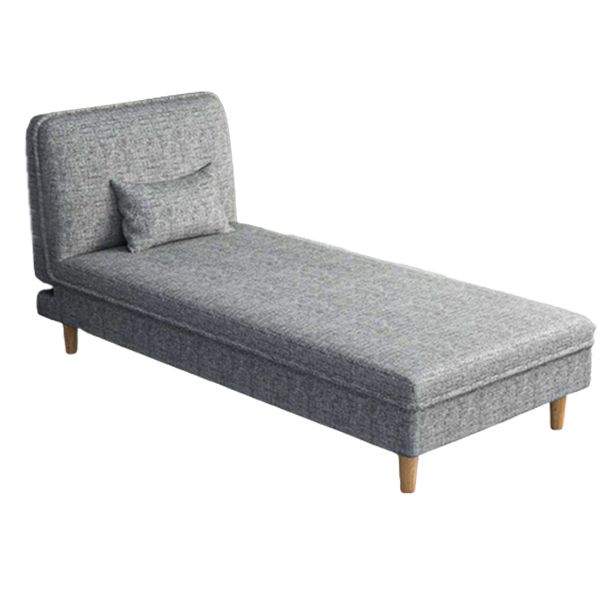 Scandinavian Armless Accent Chair 3-Position Reclining Chaise Lounge Couch