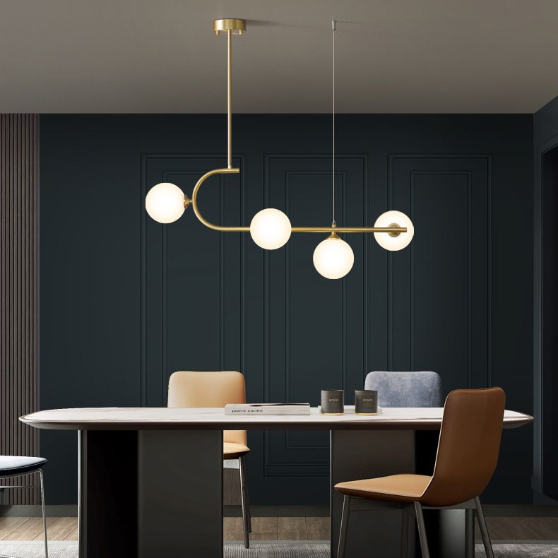 Linear Hanging Pendant Lights Contemporary Glass Ceiling Pendant Light