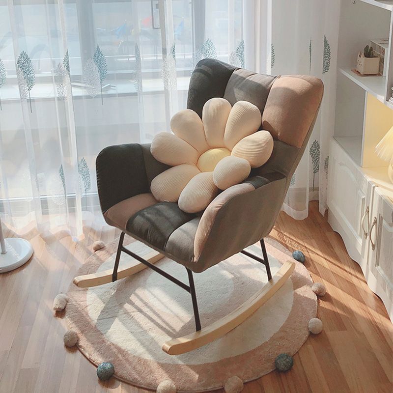 Simple Nordic Style Rocking Chair Balcony Lounge Recliner Sofa Rocking Chair
