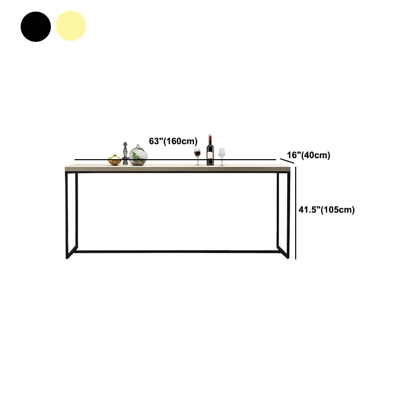 Modern White Wooden Bar Table Dining Table for Kitchen Living Room