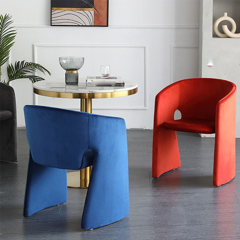 22.44" Wide Scandinavian Style Single Sofa Chair Fabric Sloped Arms Chair