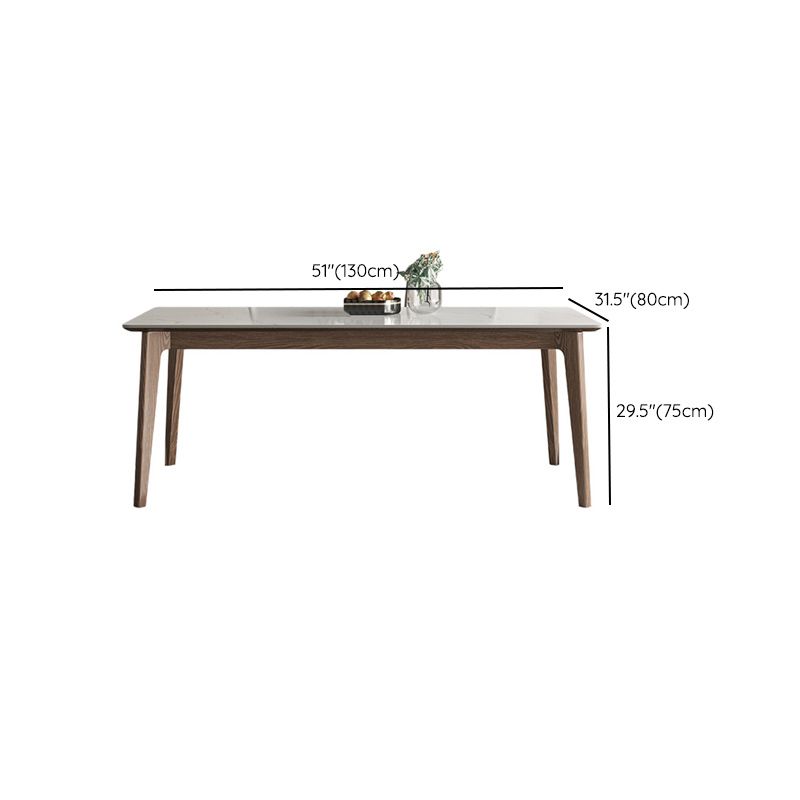 Modern 1/4/5/7 Pieces Dining Table Set Stone Rectangle Furniture in White
