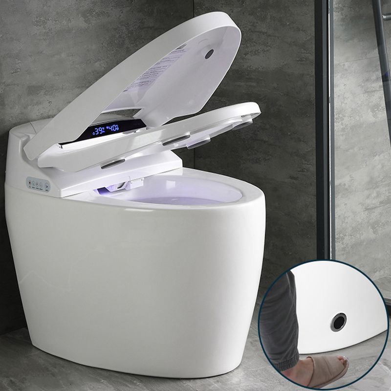 Modern Concealed Tank Toilet Bowl Skirted ABS Floor Mount Flush Toilet with Seat