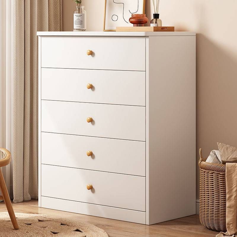 Wood Accent Chest with Drawers 12.59" Wide Modern Standard Accent Chest